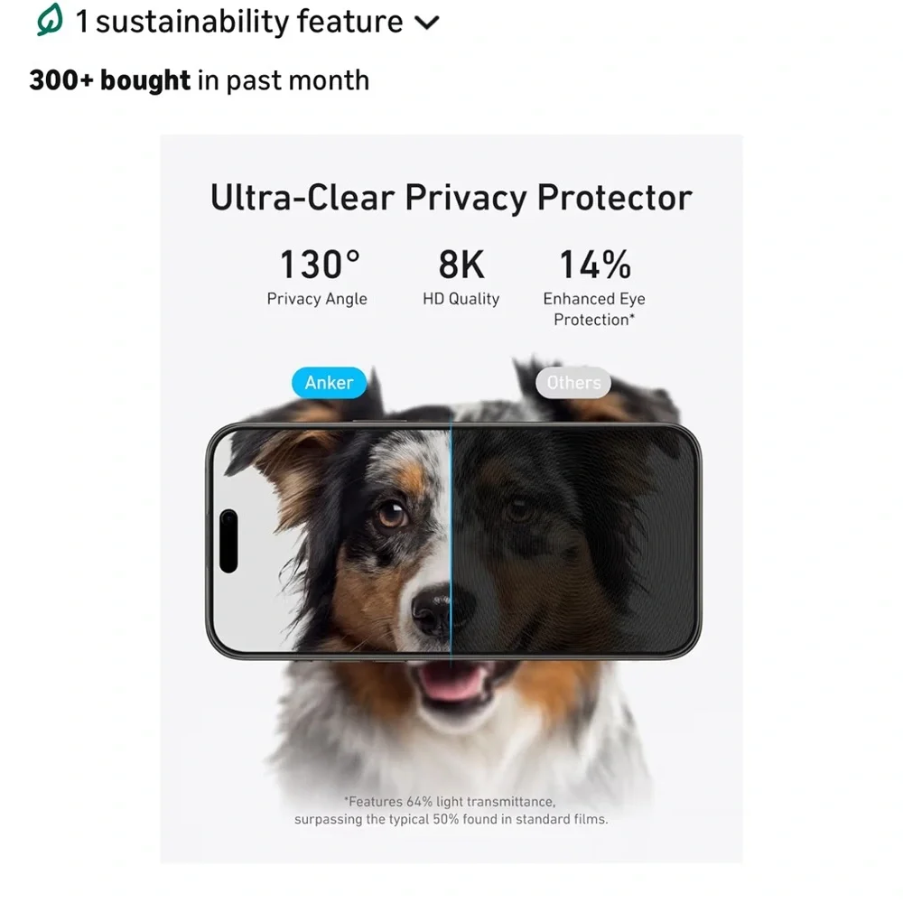 Anker Screen Protector for Cell Phones - Black and Blue